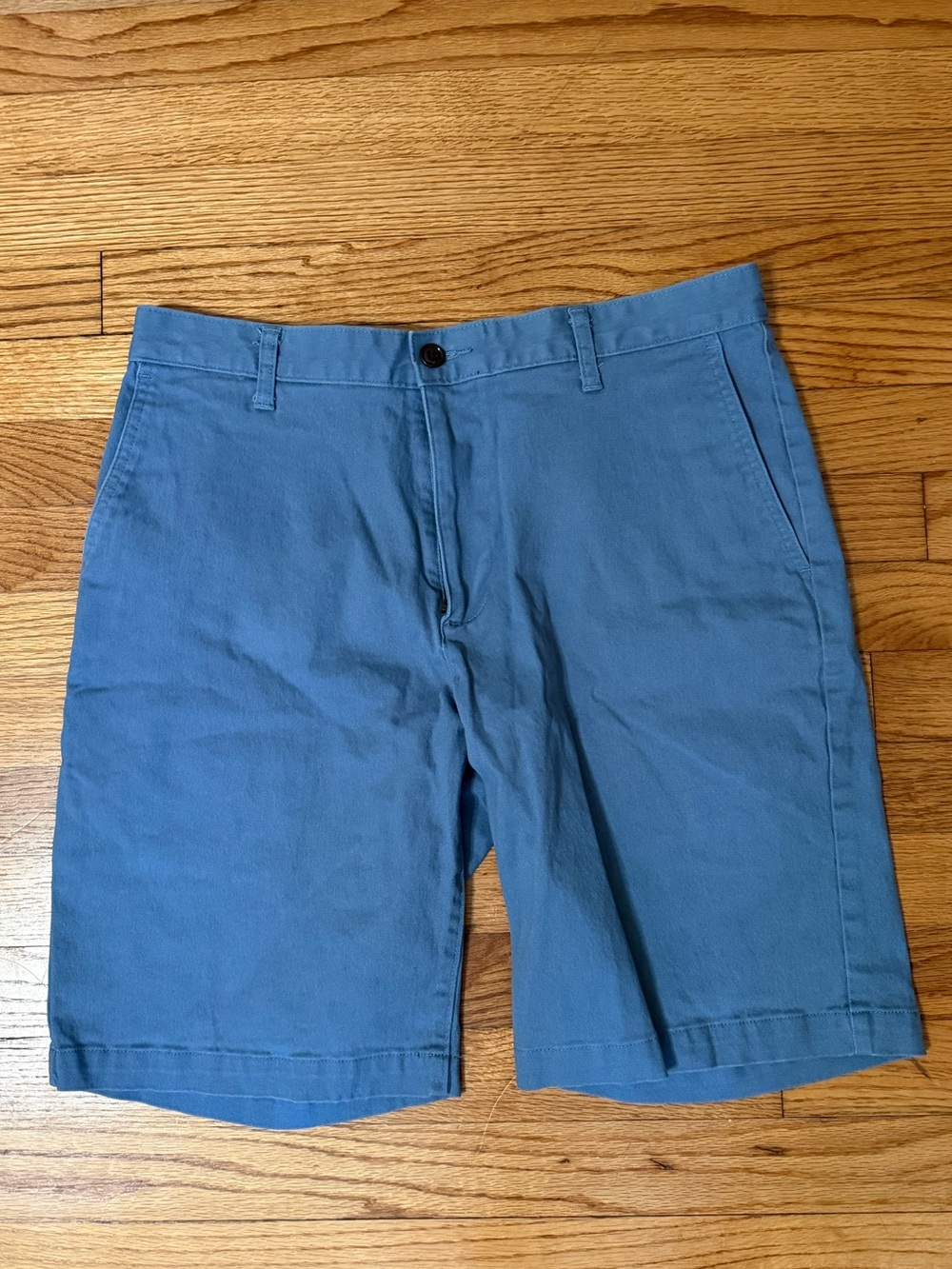 Dockers Slate Blue Flat-Front Chino Shorts